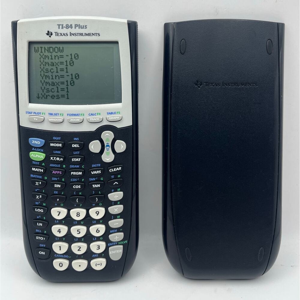 Texas Instruments TI-84 Plus Graphing Black Calculator With Cover Tested & USED - Picture 4 of 6